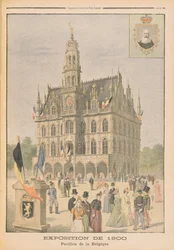 The Belgian Pavilion at the Universal Exhibition of 1900, Paris, illustration from 